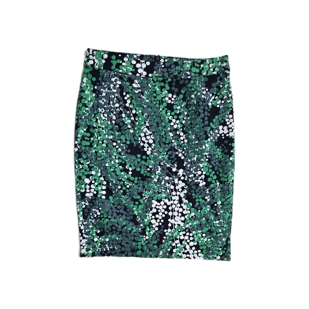 Boden Women's Green Floral Leaves Pencil Skirt 6 Petite
